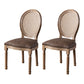 Farmhouse Dining Chair with Wood Legs King Louis Back Side Chair for Home Use Coffee 2 Piece Set Clearhalo ' kitchen&dining_furn' 'Dining Chairs' 'Dining Tables & Seating' 'dining_chair' 'furn' 'furn_dining_chair' 'Furniture' 'furniture_dining_chair' 'Kitchen & Dining Furniture' 'kitchen' 3649835