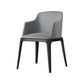Contemporary Style Leather Chair Arm Parsons Chair with Wooden Legs for Dining Room Grey 1 Piece Clearhalo ' kitchen&dining_furn' 'Dining Chairs' 'Dining Tables & Seating' 'dining_chair' 'furn' 'furn_dining_chair' 'Furniture' 'furniture_dining_chair' 'Kitchen & Dining Furniture' 'kitchen' 3649843