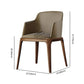 Contemporary Style Leather Chair Arm Parsons Chair with Wooden Legs for Dining Room Clearhalo ' kitchen&dining_furn' 'Dining Chairs' 'Dining Tables & Seating' 'dining_chair' 'furn' 'furn_dining_chair' 'Furniture' 'furniture_dining_chair' 'Kitchen & Dining Furniture' 'kitchen' 3649848