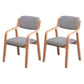 Scandinavian Home Arm Chair Wood Open Back Upholstered Dining Room Chair Grey 2 Piece Set Clearhalo ' kitchen&dining_furn' 'Dining Chairs' 'Dining Tables & Seating' 'dining_chair' 'furn' 'furn_dining_chair' 'Furniture' 'furniture_dining_chair' 'Kitchen & Dining Furniture' 'kitchen' 3649867