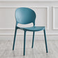 Modern Plastic Open Back Dining Side Chair 32"H Acrylic Dining Chair for Restaurant Peacock Blue 1 Piece Clearhalo ' kitchen&dining_furn' 'Dining Chairs' 'Dining Tables & Seating' 'dining_chair' 'furn' 'furn_dining_chair' 'Furniture' 'furniture_dining_chair' 'Kitchen & Dining Furniture' 'kitchen' 3649896