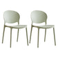 Modern Plastic Open Back Dining Side Chair 32"H Acrylic Dining Chair for Restaurant Green 2 Piece Set Clearhalo ' kitchen&dining_furn' 'Dining Chairs' 'Dining Tables & Seating' 'dining_chair' 'furn' 'furn_dining_chair' 'Furniture' 'furniture_dining_chair' 'Kitchen & Dining Furniture' 'kitchen' 3649903