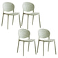 Modern Plastic Open Back Dining Side Chair 32"H Acrylic Dining Chair for Restaurant Green 4 Piece Set Clearhalo ' kitchen&dining_furn' 'Dining Chairs' 'Dining Tables & Seating' 'dining_chair' 'furn' 'furn_dining_chair' 'Furniture' 'furniture_dining_chair' 'Kitchen & Dining Furniture' 'kitchen' 3649905