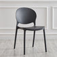Modern Plastic Open Back Dining Side Chair 32"H Acrylic Dining Chair for Restaurant Black 1 Piece Clearhalo ' kitchen&dining_furn' 'Dining Chairs' 'Dining Tables & Seating' 'dining_chair' 'furn' 'furn_dining_chair' 'Furniture' 'furniture_dining_chair' 'Kitchen & Dining Furniture' 'kitchen' 3649914