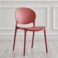 Modern Plastic Open Back Dining Side Chair 32"H Acrylic Dining Chair for Restaurant Burgundy 1 Piece Clearhalo ' kitchen&dining_furn' 'Dining Chairs' 'Dining Tables & Seating' 'dining_chair' 'furn' 'furn_dining_chair' 'Furniture' 'furniture_dining_chair' 'Kitchen & Dining Furniture' 'kitchen' 3649923