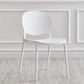 Modern Plastic Open Back Dining Side Chair 32"H Acrylic Dining Chair for Restaurant White 1 Piece Clearhalo ' kitchen&dining_furn' 'Dining Chairs' 'Dining Tables & Seating' 'dining_chair' 'furn' 'furn_dining_chair' 'Furniture' 'furniture_dining_chair' 'Kitchen & Dining Furniture' 'kitchen' 3649932
