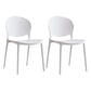 Modern Plastic Open Back Dining Side Chair 32"H Acrylic Dining Chair for Restaurant White 2 Piece Set Clearhalo ' kitchen&dining_furn' 'Dining Chairs' 'Dining Tables & Seating' 'dining_chair' 'furn' 'furn_dining_chair' 'Furniture' 'furniture_dining_chair' 'Kitchen & Dining Furniture' 'kitchen' 3649933