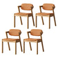Contemporary Kitchen Solid Wood Dining Side Chair Opening Back Dining Side Chair Orange 4 Piece Set Natural Wood Clearhalo ' kitchen&dining_furn' 'Dining Chairs' 'Dining Tables & Seating' 'dining_chair' 'furn' 'furn_dining_chair' 'Furniture' 'furniture_dining_chair' 'Kitchen & Dining Furniture' 'kitchen' 3649940