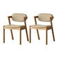 Contemporary Kitchen Solid Wood Dining Side Chair Opening Back Dining Side Chair Beige 2 Piece Set Natural Wood Clearhalo ' kitchen&dining_furn' 'Dining Chairs' 'Dining Tables & Seating' 'dining_chair' 'furn' 'furn_dining_chair' 'Furniture' 'furniture_dining_chair' 'Kitchen & Dining Furniture' 'kitchen' 3649944