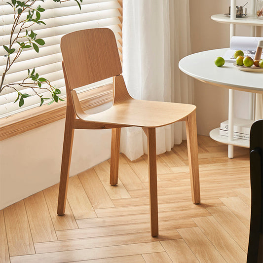 Nordic Style Solid Wood Dining Room Chair Armless Open Back Dining Side Chair for Home Use Clearhalo ' kitchen&dining_furn' 'Dining Chairs' 'Dining Tables & Seating' 'dining_chair' 'furn' 'furn_dining_chair' 'Furniture' 'furniture_dining_chair' 'Kitchen & Dining Furniture' 'kitchen' 3649969
