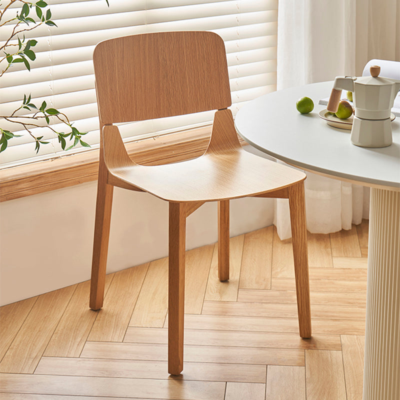 Nordic Style Solid Wood Dining Room Chair Armless Open Back Dining Side Chair for Home Use Clearhalo ' kitchen&dining_furn' 'Dining Chairs' 'Dining Tables & Seating' 'dining_chair' 'furn' 'furn_dining_chair' 'Furniture' 'furniture_dining_chair' 'Kitchen & Dining Furniture' 'kitchen' 3649973