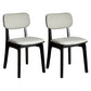 Contemporary Kitchen Dining Side Chair Opening Back Solid Wood Dining Side Chair Grey 2 Piece Set Clearhalo ' kitchen&dining_furn' 'Dining Chairs' 'Dining Tables & Seating' 'dining_chair' 'furn' 'furn_dining_chair' 'Furniture' 'furniture_dining_chair' 'Kitchen & Dining Furniture' 'kitchen' 3650029