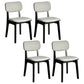 Contemporary Kitchen Dining Side Chair Opening Back Solid Wood Dining Side Chair Grey 4 Piece Set Clearhalo ' kitchen&dining_furn' 'Dining Chairs' 'Dining Tables & Seating' 'dining_chair' 'furn' 'furn_dining_chair' 'Furniture' 'furniture_dining_chair' 'Kitchen & Dining Furniture' 'kitchen' 3650031