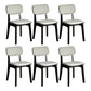 Contemporary Kitchen Dining Side Chair Opening Back Solid Wood Dining Side Chair Grey 6 Piece Set Clearhalo ' kitchen&dining_furn' 'Dining Chairs' 'Dining Tables & Seating' 'dining_chair' 'furn' 'furn_dining_chair' 'Furniture' 'furniture_dining_chair' 'Kitchen & Dining Furniture' 'kitchen' 3650033