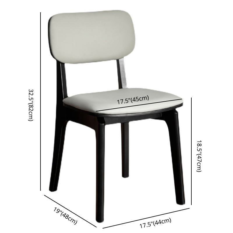 Contemporary Kitchen Dining Side Chair Opening Back Solid Wood Dining Side Chair Clearhalo ' kitchen&dining_furn' 'Dining Chairs' 'Dining Tables & Seating' 'dining_chair' 'furn' 'furn_dining_chair' 'Furniture' 'furniture_dining_chair' 'Kitchen & Dining Furniture' 'kitchen' 3650046