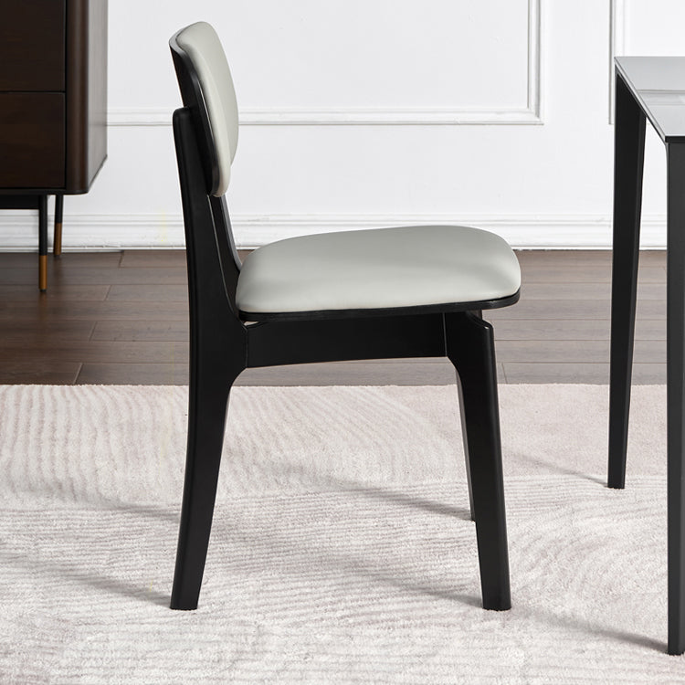 Contemporary Kitchen Dining Side Chair Opening Back Solid Wood Dining Side Chair Clearhalo ' kitchen&dining_furn' 'Dining Chairs' 'Dining Tables & Seating' 'dining_chair' 'furn' 'furn_dining_chair' 'Furniture' 'furniture_dining_chair' 'Kitchen & Dining Furniture' 'kitchen' 3650047