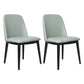 Contemporary Style Dining Side Chair Armless Kitchen Chair with Wooden Legs Light Blue 2 Piece Set Clearhalo ' kitchen&dining_furn' 'Dining Chairs' 'Dining Tables & Seating' 'dining_chair' 'furn' 'furn_dining_chair' 'Furniture' 'furniture_dining_chair' 'Kitchen & Dining Furniture' 'kitchen' 3650054