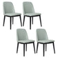 Contemporary Style Dining Side Chair Armless Kitchen Chair with Wooden Legs Light Blue 4 Piece Set Clearhalo ' kitchen&dining_furn' 'Dining Chairs' 'Dining Tables & Seating' 'dining_chair' 'furn' 'furn_dining_chair' 'Furniture' 'furniture_dining_chair' 'Kitchen & Dining Furniture' 'kitchen' 3650057
