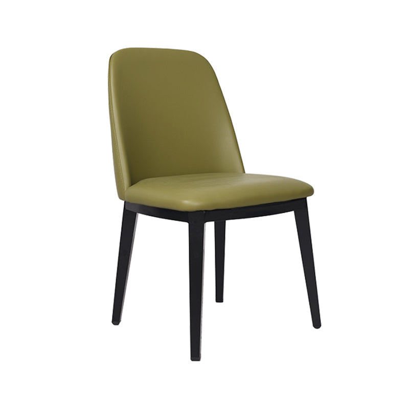 Contemporary Style Dining Side Chair Armless Kitchen Chair with Wooden Legs Clearhalo ' kitchen&dining_furn' 'Dining Chairs' 'Dining Tables & Seating' 'dining_chair' 'furn' 'furn_dining_chair' 'Furniture' 'furniture_dining_chair' 'Kitchen & Dining Furniture' 'kitchen' 3650058