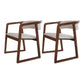 Glam Style Wooden Dining Arm Chair Matte Finish Open Back Dining Chair for Dinning Room Walnut 2 Piece Set Clearhalo ' kitchen&dining_furn' 'Dining Chairs' 'Dining Tables & Seating' 'dining_chair' 'furn' 'furn_dining_chair' 'Furniture' 'furniture_dining_chair' 'Kitchen & Dining Furniture' 'kitchen' 3650075