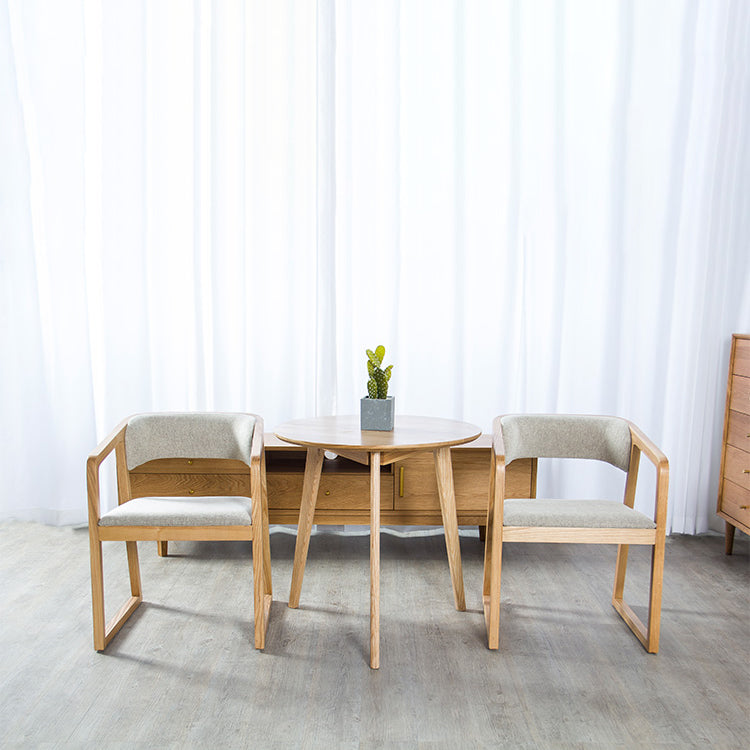 Glam Style Wooden Dining Arm Chair Matte Finish Open Back Dining Chair for Dinning Room Clearhalo ' kitchen&dining_furn' 'Dining Chairs' 'Dining Tables & Seating' 'dining_chair' 'furn' 'furn_dining_chair' 'Furniture' 'furniture_dining_chair' 'Kitchen & Dining Furniture' 'kitchen' 3650085