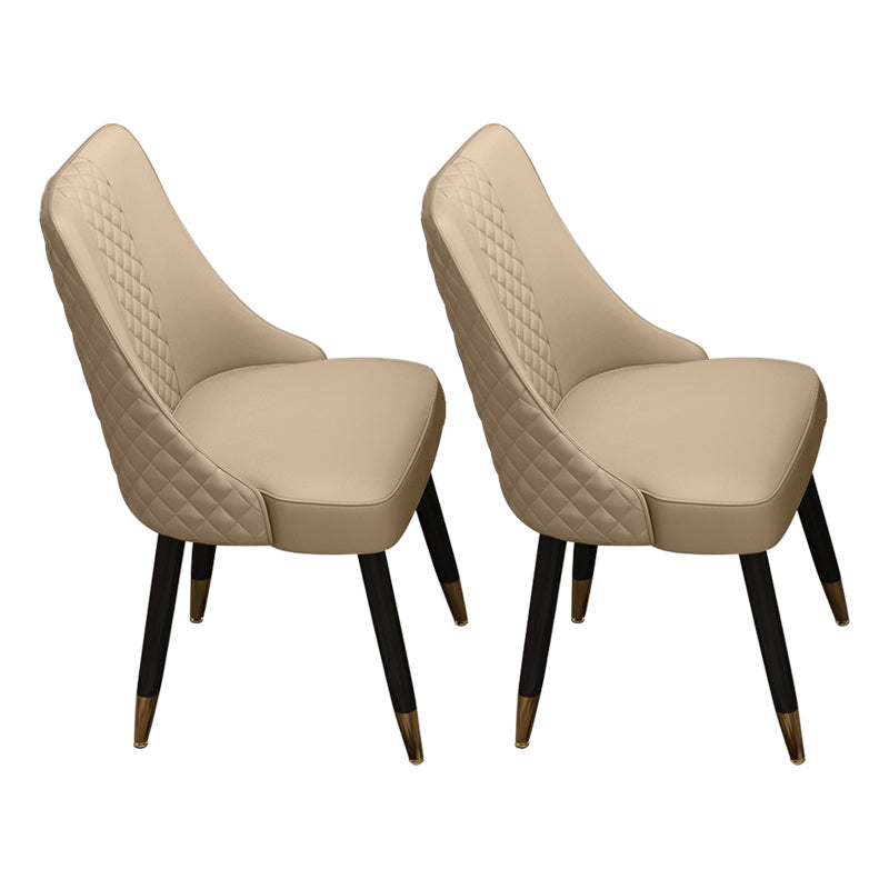 Scandinavian Style Wood Side Dining Chairs Dining Room Solid Back Chair Khaki 2 Piece Set Clearhalo ' kitchen&dining_furn' 'Dining Chairs' 'Dining Tables & Seating' 'dining_chair' 'furn' 'furn_dining_chair' 'Furniture' 'furniture_dining_chair' 'Kitchen & Dining Furniture' 'kitchen' 3650089