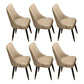 Scandinavian Style Wood Side Dining Chairs Dining Room Solid Back Chair Khaki 6 Piece Set Clearhalo ' kitchen&dining_furn' 'Dining Chairs' 'Dining Tables & Seating' 'dining_chair' 'furn' 'furn_dining_chair' 'Furniture' 'furniture_dining_chair' 'Kitchen & Dining Furniture' 'kitchen' 3650093