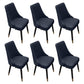 Scandinavian Style Wood Side Dining Chairs Dining Room Solid Back Chair Dark Blue 6 Piece Set Clearhalo ' kitchen&dining_furn' 'Dining Chairs' 'Dining Tables & Seating' 'dining_chair' 'furn' 'furn_dining_chair' 'Furniture' 'furniture_dining_chair' 'Kitchen & Dining Furniture' 'kitchen' 3650099