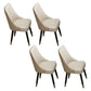 Scandinavian Style Wood Side Dining Chairs Dining Room Solid Back Chair White-Brown 4 Piece Set Clearhalo ' kitchen&dining_furn' 'Dining Chairs' 'Dining Tables & Seating' 'dining_chair' 'furn' 'furn_dining_chair' 'Furniture' 'furniture_dining_chair' 'Kitchen & Dining Furniture' 'kitchen' 3650103