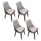 Scandinavian Style Wood Side Dining Chairs Dining Room Solid Back Chair Silver Gray 4 Piece Set Clearhalo ' kitchen&dining_furn' 'Dining Chairs' 'Dining Tables & Seating' 'dining_chair' 'furn' 'furn_dining_chair' 'Furniture' 'furniture_dining_chair' 'Kitchen & Dining Furniture' 'kitchen' 3650108