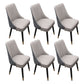 Scandinavian Style Wood Side Dining Chairs Dining Room Solid Back Chair Silver Gray 6 Piece Set Clearhalo ' kitchen&dining_furn' 'Dining Chairs' 'Dining Tables & Seating' 'dining_chair' 'furn' 'furn_dining_chair' 'Furniture' 'furniture_dining_chair' 'Kitchen & Dining Furniture' 'kitchen' 3650110