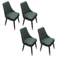 Scandinavian Style Wood Side Dining Chairs Dining Room Solid Back Chair Green-Black 4 Piece Set Clearhalo ' kitchen&dining_furn' 'Dining Chairs' 'Dining Tables & Seating' 'dining_chair' 'furn' 'furn_dining_chair' 'Furniture' 'furniture_dining_chair' 'Kitchen & Dining Furniture' 'kitchen' 3650115