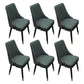 Scandinavian Style Wood Side Dining Chairs Dining Room Solid Back Chair Green-Black 6 Piece Set Clearhalo ' kitchen&dining_furn' 'Dining Chairs' 'Dining Tables & Seating' 'dining_chair' 'furn' 'furn_dining_chair' 'Furniture' 'furniture_dining_chair' 'Kitchen & Dining Furniture' 'kitchen' 3650116