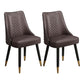 Scandinavian Style Wood Side Dining Chairs Dining Room Solid Back Chair Brown 2 Piece Set Clearhalo ' kitchen&dining_furn' 'Dining Chairs' 'Dining Tables & Seating' 'dining_chair' 'furn' 'furn_dining_chair' 'Furniture' 'furniture_dining_chair' 'Kitchen & Dining Furniture' 'kitchen' 3650135