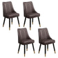 Scandinavian Style Wood Side Dining Chairs Dining Room Solid Back Chair Brown 4 Piece Set Clearhalo ' kitchen&dining_furn' 'Dining Chairs' 'Dining Tables & Seating' 'dining_chair' 'furn' 'furn_dining_chair' 'Furniture' 'furniture_dining_chair' 'Kitchen & Dining Furniture' 'kitchen' 3650136