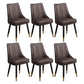 Scandinavian Style Wood Side Dining Chairs Dining Room Solid Back Chair Brown 6 Piece Set Clearhalo ' kitchen&dining_furn' 'Dining Chairs' 'Dining Tables & Seating' 'dining_chair' 'furn' 'furn_dining_chair' 'Furniture' 'furniture_dining_chair' 'Kitchen & Dining Furniture' 'kitchen' 3650137