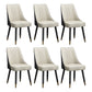 Scandinavian Style Wood Side Dining Chairs Dining Room Solid Back Chair White-Black 6 Piece Set Clearhalo ' kitchen&dining_furn' 'Dining Chairs' 'Dining Tables & Seating' 'dining_chair' 'furn' 'furn_dining_chair' 'Furniture' 'furniture_dining_chair' 'Kitchen & Dining Furniture' 'kitchen' 3650140