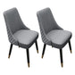 Scandinavian Style Wood Side Dining Chairs Dining Room Solid Back Chair Dark Gray 2 Piece Set Clearhalo ' kitchen&dining_furn' 'Dining Chairs' 'Dining Tables & Seating' 'dining_chair' 'furn' 'furn_dining_chair' 'Furniture' 'furniture_dining_chair' 'Kitchen & Dining Furniture' 'kitchen' 3650141
