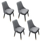 Scandinavian Style Wood Side Dining Chairs Dining Room Solid Back Chair Dark Gray 4 Piece Set Clearhalo ' kitchen&dining_furn' 'Dining Chairs' 'Dining Tables & Seating' 'dining_chair' 'furn' 'furn_dining_chair' 'Furniture' 'furniture_dining_chair' 'Kitchen & Dining Furniture' 'kitchen' 3650142