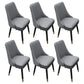 Scandinavian Style Wood Side Dining Chairs Dining Room Solid Back Chair Dark Gray 6 Piece Set Clearhalo ' kitchen&dining_furn' 'Dining Chairs' 'Dining Tables & Seating' 'dining_chair' 'furn' 'furn_dining_chair' 'Furniture' 'furniture_dining_chair' 'Kitchen & Dining Furniture' 'kitchen' 3650143