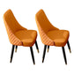 Scandinavian Style Wood Side Dining Chairs Dining Room Solid Back Chair Orange 2 Piece Set Clearhalo ' kitchen&dining_furn' 'Dining Chairs' 'Dining Tables & Seating' 'dining_chair' 'furn' 'furn_dining_chair' 'Furniture' 'furniture_dining_chair' 'Kitchen & Dining Furniture' 'kitchen' 3650147
