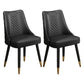 Scandinavian Style Wood Side Dining Chairs Dining Room Solid Back Chair Black 2 Piece Set Clearhalo ' kitchen&dining_furn' 'Dining Chairs' 'Dining Tables & Seating' 'dining_chair' 'furn' 'furn_dining_chair' 'Furniture' 'furniture_dining_chair' 'Kitchen & Dining Furniture' 'kitchen' 3650150