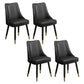 Scandinavian Style Wood Side Dining Chairs Dining Room Solid Back Chair Black 4 Piece Set Clearhalo ' kitchen&dining_furn' 'Dining Chairs' 'Dining Tables & Seating' 'dining_chair' 'furn' 'furn_dining_chair' 'Furniture' 'furniture_dining_chair' 'Kitchen & Dining Furniture' 'kitchen' 3650151