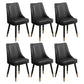 Scandinavian Style Wood Side Dining Chairs Dining Room Solid Back Chair Black 6 Piece Set Clearhalo ' kitchen&dining_furn' 'Dining Chairs' 'Dining Tables & Seating' 'dining_chair' 'furn' 'furn_dining_chair' 'Furniture' 'furniture_dining_chair' 'Kitchen & Dining Furniture' 'kitchen' 3650152