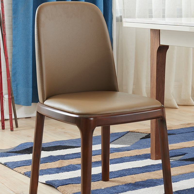 Minimalist Solid Wood Kitchen Dining Side Chair Solid Back Dining Side Chair Clearhalo ' kitchen&dining_furn' 'Dining Chairs' 'Dining Tables & Seating' 'dining_chair' 'furn' 'furn_dining_chair' 'Furniture' 'furniture_dining_chair' 'Kitchen & Dining Furniture' 'kitchen' 3650153