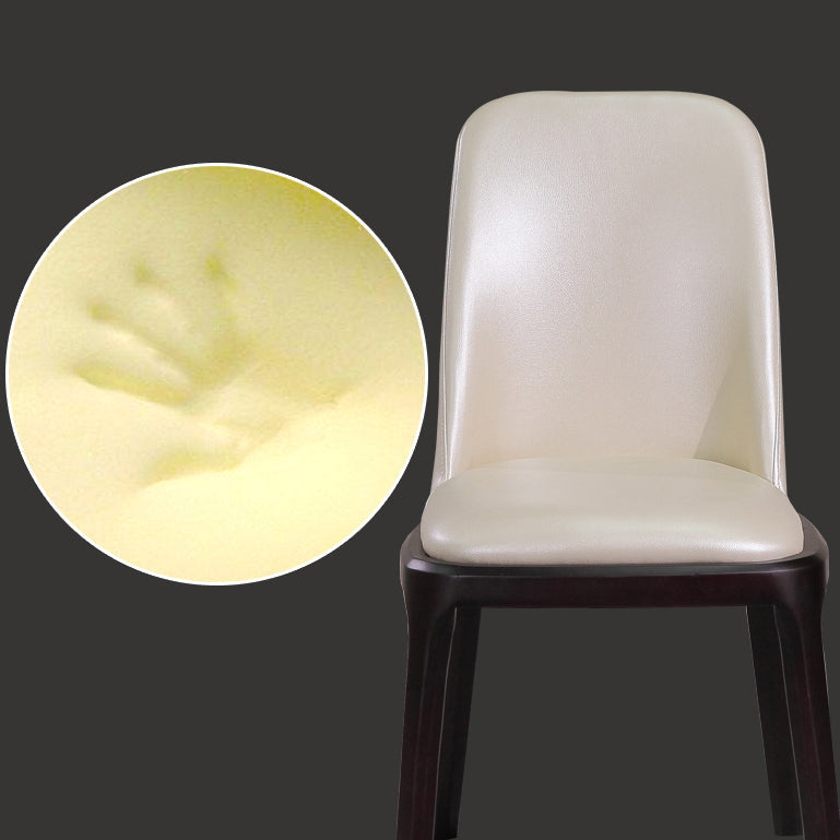 Minimalist Solid Wood Kitchen Dining Side Chair Solid Back Dining Side Chair Clearhalo ' kitchen&dining_furn' 'Dining Chairs' 'Dining Tables & Seating' 'dining_chair' 'furn' 'furn_dining_chair' 'Furniture' 'furniture_dining_chair' 'Kitchen & Dining Furniture' 'kitchen' 3650163