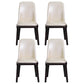 Minimalist Solid Wood Kitchen Dining Side Chair Solid Back Dining Side Chair Beige 4 Piece Set Black Clearhalo ' kitchen&dining_furn' 'Dining Chairs' 'Dining Tables & Seating' 'dining_chair' 'furn' 'furn_dining_chair' 'Furniture' 'furniture_dining_chair' 'Kitchen & Dining Furniture' 'kitchen' 3650173