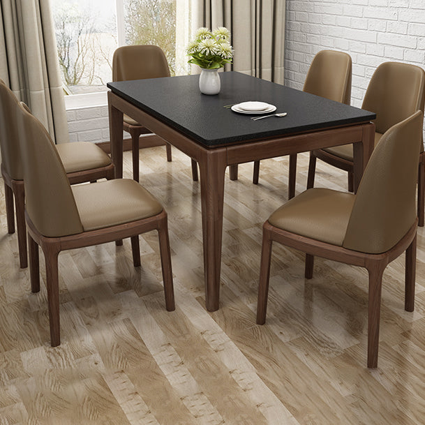 Minimalist Solid Wood Kitchen Dining Side Chair Solid Back Dining Side Chair Clearhalo ' kitchen&dining_furn' 'Dining Chairs' 'Dining Tables & Seating' 'dining_chair' 'furn' 'furn_dining_chair' 'Furniture' 'furniture_dining_chair' 'Kitchen & Dining Furniture' 'kitchen' 3650176