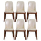 Minimalist Solid Wood Kitchen Dining Side Chair Solid Back Dining Side Chair Beige 6 Piece Set Walnut Clearhalo ' kitchen&dining_furn' 'Dining Chairs' 'Dining Tables & Seating' 'dining_chair' 'furn' 'furn_dining_chair' 'Furniture' 'furniture_dining_chair' 'Kitchen & Dining Furniture' 'kitchen' 3650180
