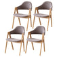 Contemporary Side Solid Wood Dining Room Chair Open Back Dining Side Chair for Home Use Coffee 4 Piece Set Natural Wood Clearhalo ' kitchen&dining_furn' 'Dining Chairs' 'Dining Tables & Seating' 'dining_chair' 'furn' 'furn_dining_chair' 'Furniture' 'furniture_dining_chair' 'Kitchen & Dining Furniture' 'kitchen' 3650208